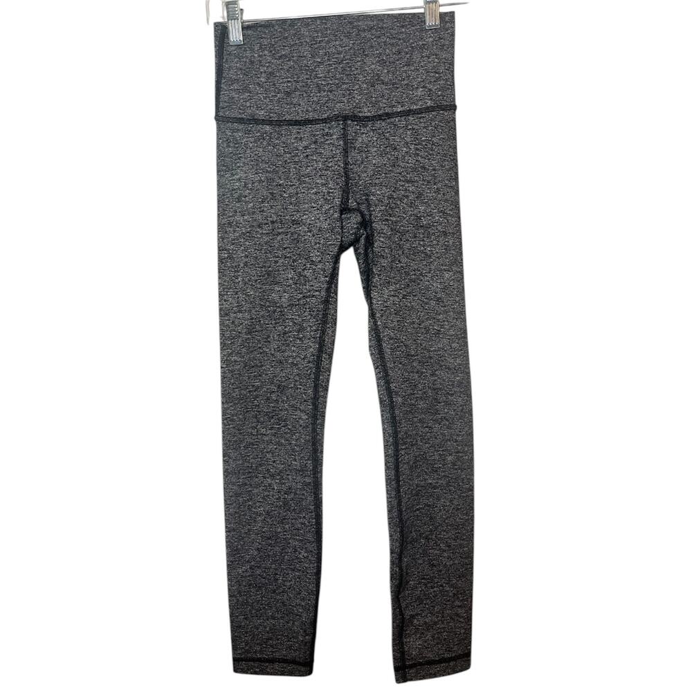 Lululemon Gray Align High Rise Leggings Size 4 Full Length Yoga Activewear - Picture 1 of 9